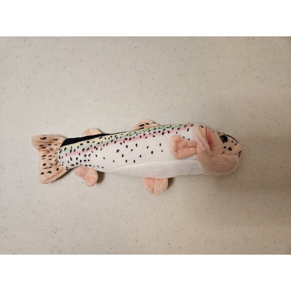 Cabin Critters Stuffed Plush Rainbow Trout Fish 10.5" Long Gently Used - Picture 2 of 4
